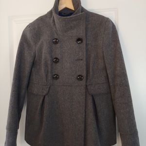 Gray Wool Pea Coat
